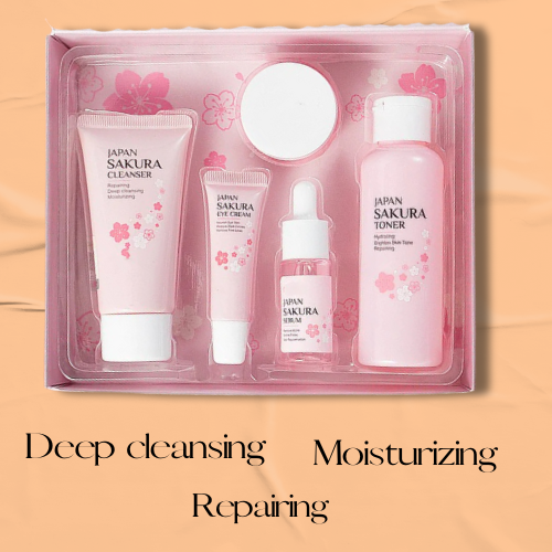 Japan Sakura cleanser Moisturizing Face Cream Skin Care Kit