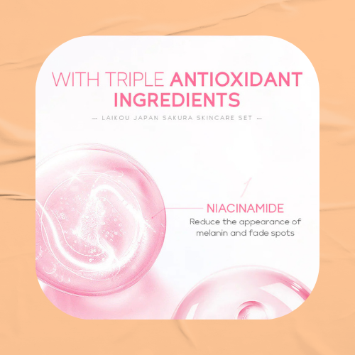 Japan Sakura cleanser Moisturizing Face Cream Skin Care Kit