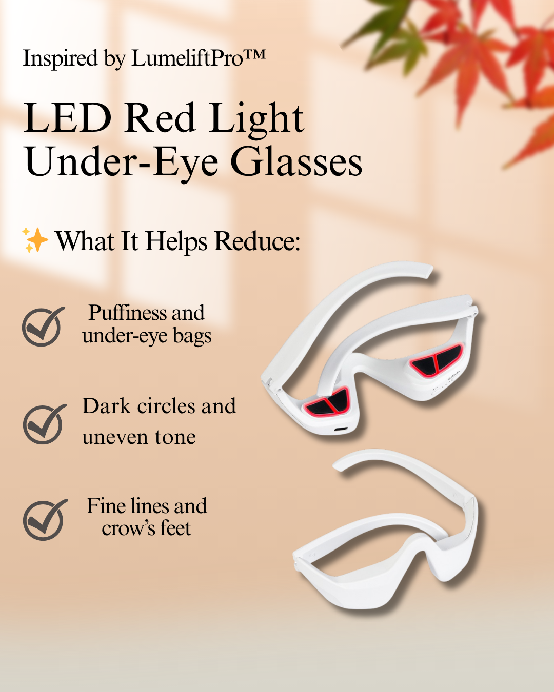 LumeliftPro Red Light Under-Eye Glasses