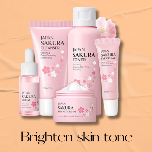 Japan Sakura cleanser Moisturizing Face Cream Skin Care Kit