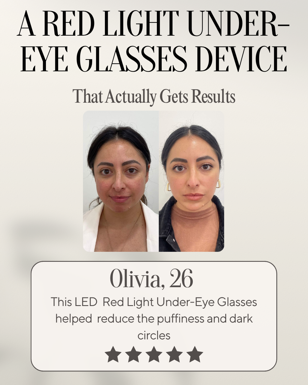 LumeliftPro Red Light Under-Eye Glasses